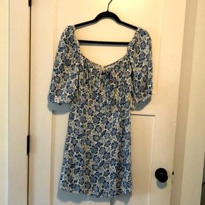 Reformation Sette dress in blue floral size 6